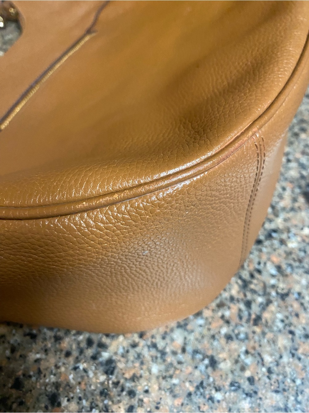 Coach Harley Saddle Brown Pebble Leather Hobo with Shoulder Strap - Picture 8 of 11